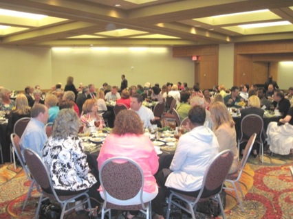 SATRO attendees networking at lunch break